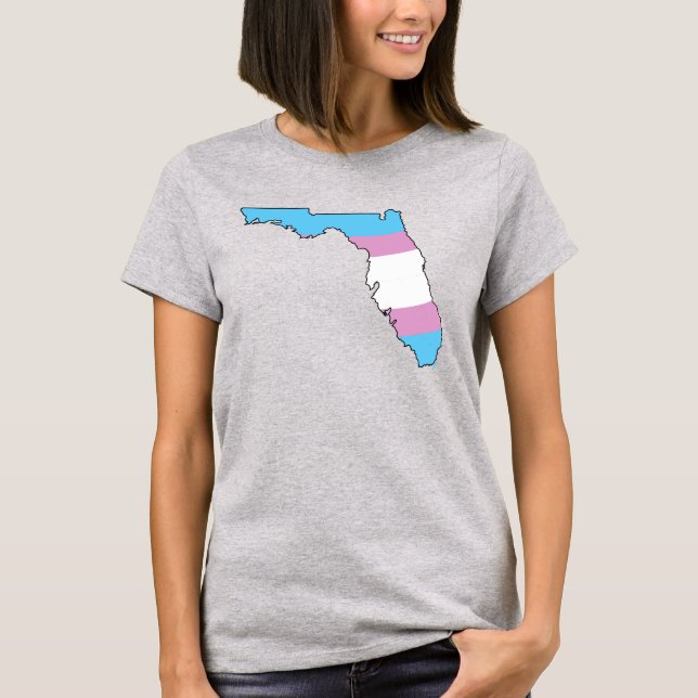 T-shirt Floride Trans Pride (Devant)