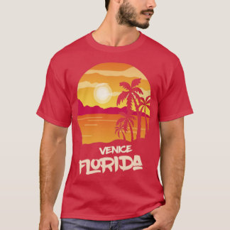 T-shirt Floride Venise Vacances Palmiers Océan Surf