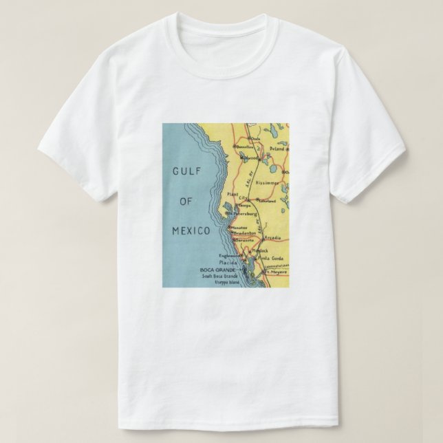 T-shirt Floride vintage golfe du Mexique (Design devant)