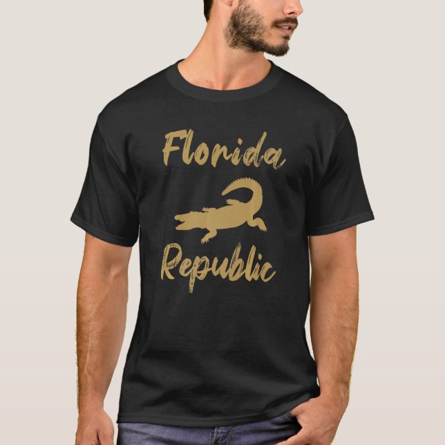 T-shirt Floridian Native Florida Né Florida Republic (Devant)