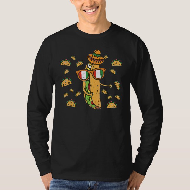 T-shirt Flossing Taco Dance Cinco De Mayo Floss Mexicain F (Devant)