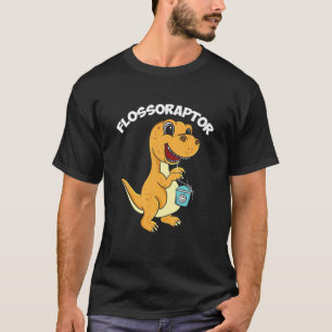 T-shirt Flossoraphe Hygiène dentaire Futur Dentiste Dinosa
