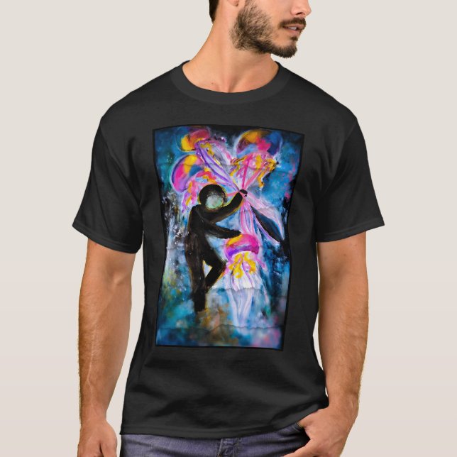 T-shirt Flottant à travers les rêves. (Devant)