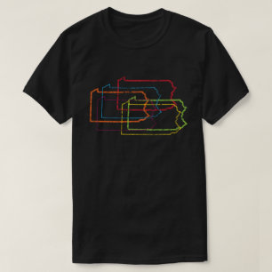 T-shirt flou de fierté pennsylvanie
