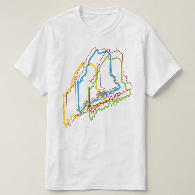 T-shirt flou de fierté principale (Design devant)