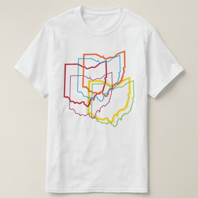 T-shirt flou de la fierté de l'ohio (Design devant)