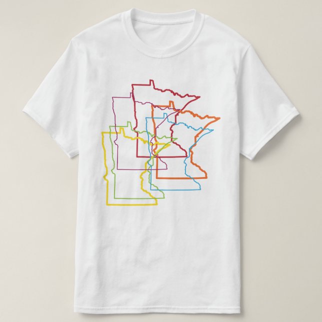 T-shirt flou de la fierté du minnesota (Design devant)