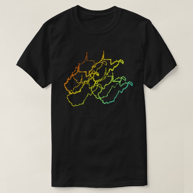 T-shirt flou de refroidissement de virginie occidentale (Design devant)