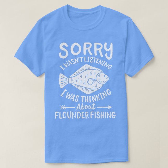 T-shirt Flounder Fishing Fluke (Design devant)