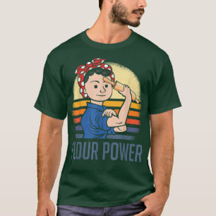T-shirt Flour Power Funky Baking Maman Baker