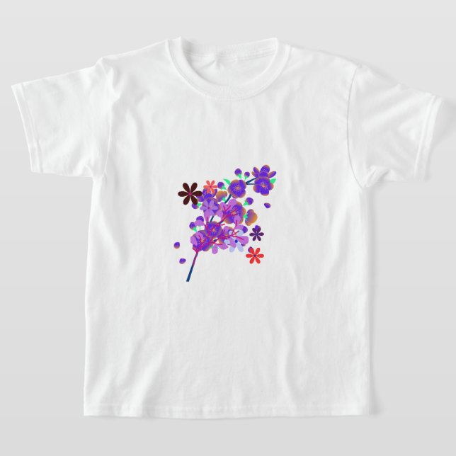 T-shirt Flower and Leaf Art - Botanical Garden  (Poser)