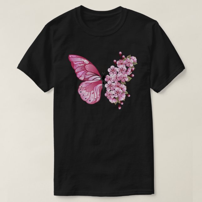 T-shirt Flower Butterfly (Design devant)