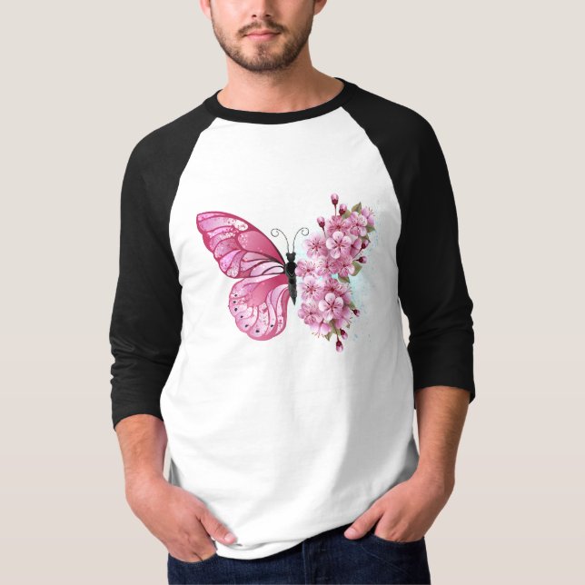 T-shirt Flower Butterfly (Devant)