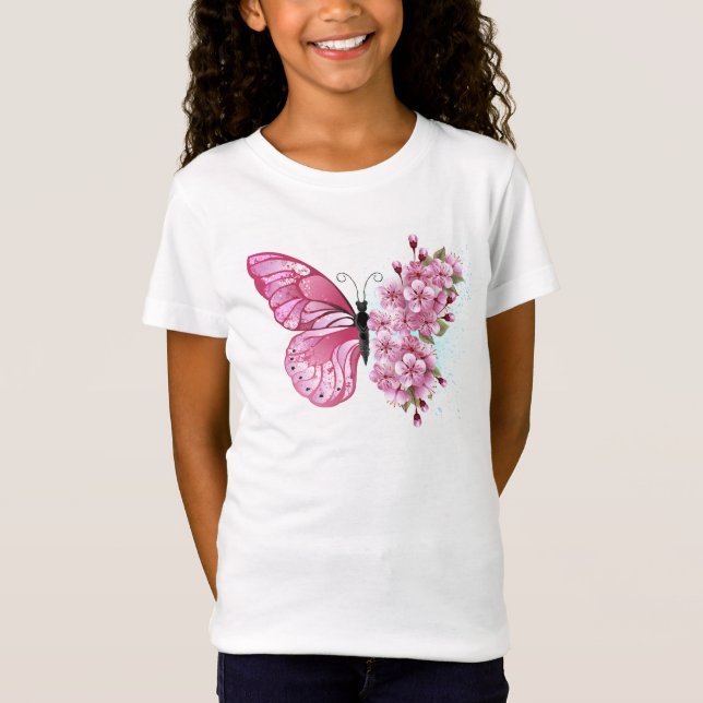 T-Shirt Flower Butterfly (Devant)