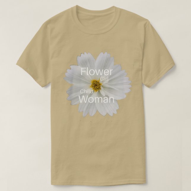 T-shirt Flower Girl Flower Child Flower Woman (Design devant)
