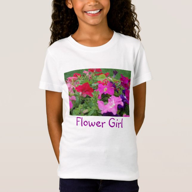 T-Shirt Flower Girl Peonies (Devant)