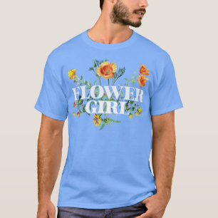 T-shirt Flower Girl Vintage Botanique