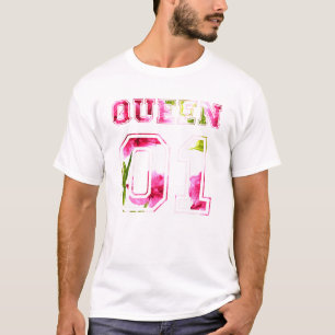 T-shirt Flower King et Queen Couple 01
