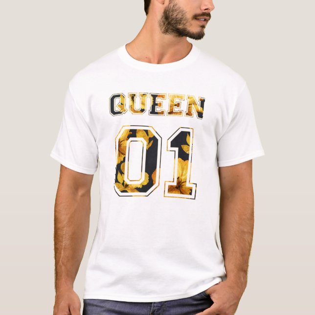 T-shirt Flower King et Queen Couple 01 (Devant)