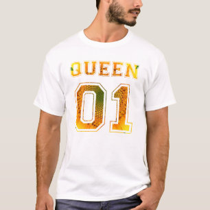T-shirt Flower King et Queen Couple 01