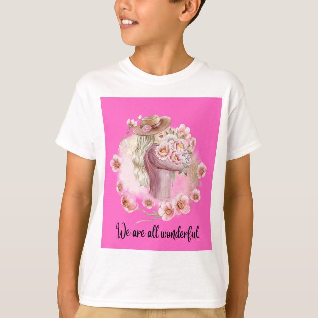 T-shirt : Flower Man" (Devant)