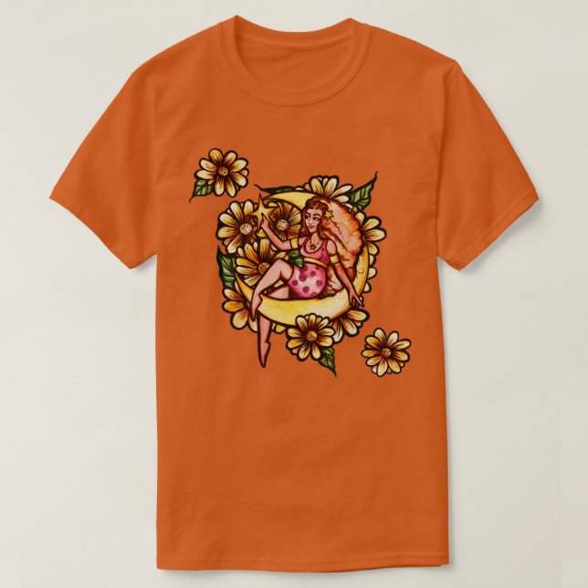 T-shirt Flower Moon Goddess (Design devant)