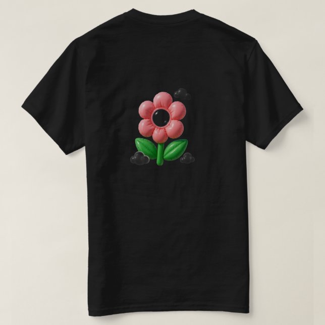 T-shirt Flower Plastique (Design dos)