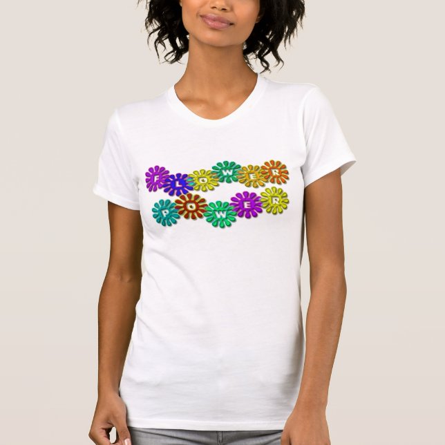 T-shirt Flower power (Devant)