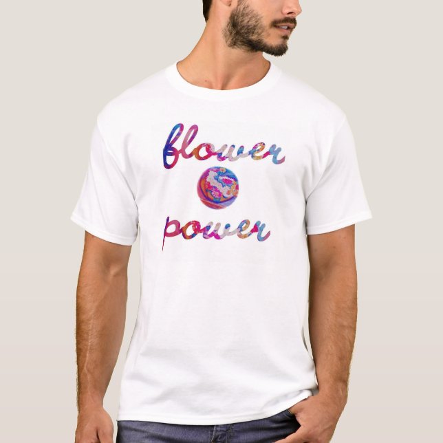 T-shirt flower power (Devant)