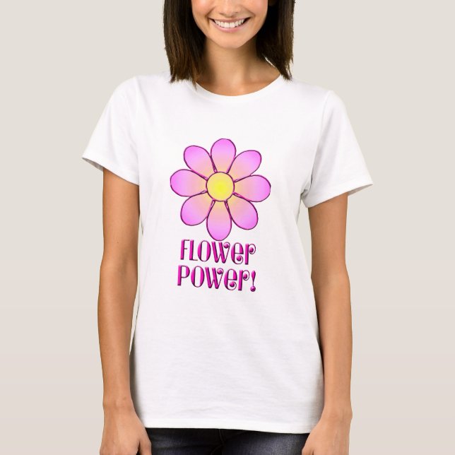 T-shirt Flower power (Devant)
