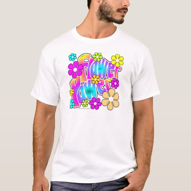 T Shirts Flower Power Originaux And Personnalisables Zazzlefr