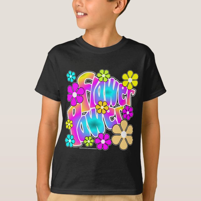 T-shirt Flower power (Devant)