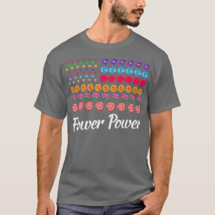 T-shirt Flower Power American Flag Fleuriste Gardener