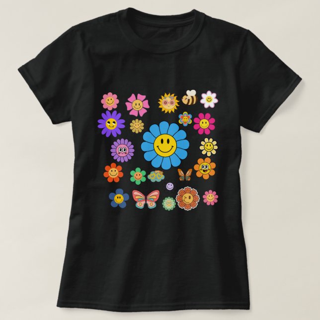 T-shirt Flower Power Femmes (Design devant)