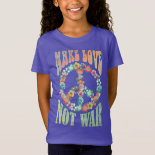 T-Shirt Flower Power Paix - Faites l'amour pas la guerre 3