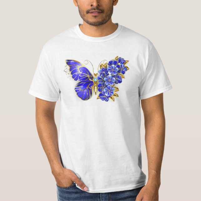 T-shirt Flower Sapphire Butterfly (Devant)