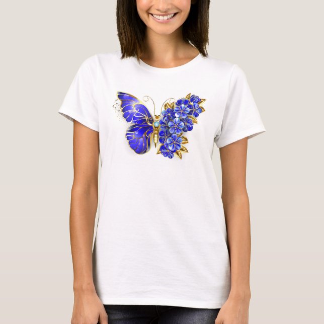 T-shirt Flower Sapphire Butterfly (Devant)