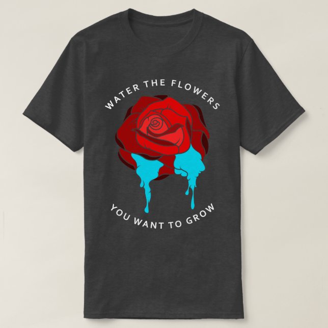 T-shirt Flower with red Blossoms (Design devant)