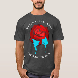 T-shirt Flower with red Blossoms