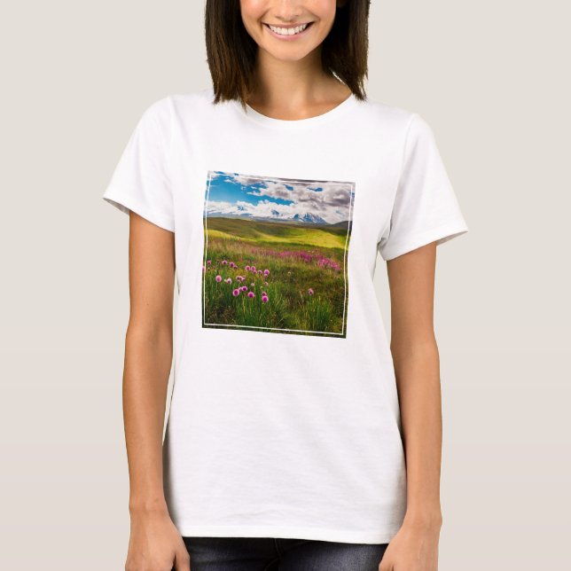 T-shirt Flowers | Altai Mountains, Siberia, Russia (Devant)