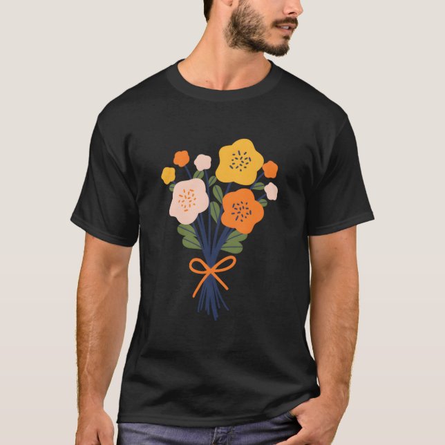 T-shirt Flowers Esprit Plant Flower Floral (Devant)