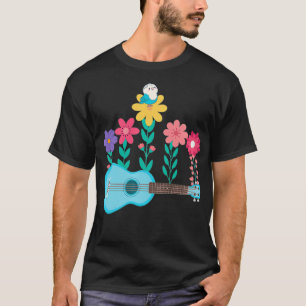 T-shirt Flowers Ukulele Hawaiian Musician Acoustic Uke