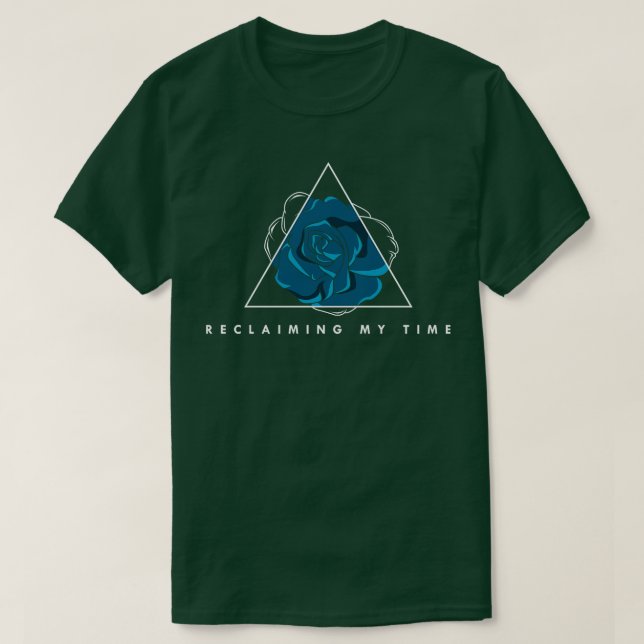 T-shirt Flowers with blue Blossoms 3 (Design devant)