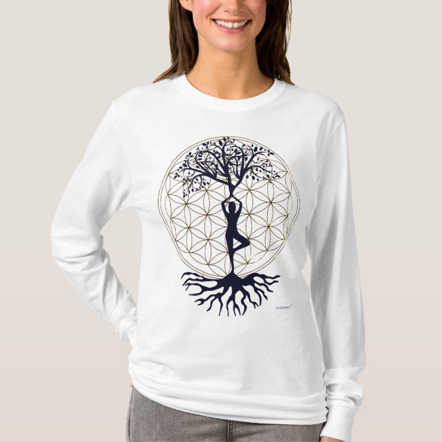 T-shirt Flowertree of LIFE Longsleeve (Devant)
