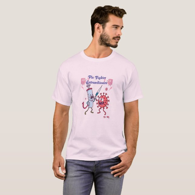 T-shirt Flu Fighter Extraordinaire (Devant entier)