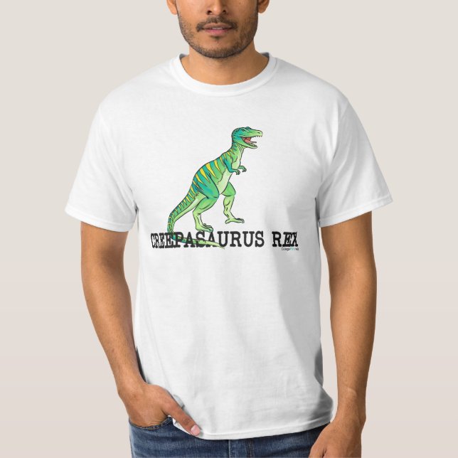 T-shirt Fluage blanc un Saurus Rex (Devant)