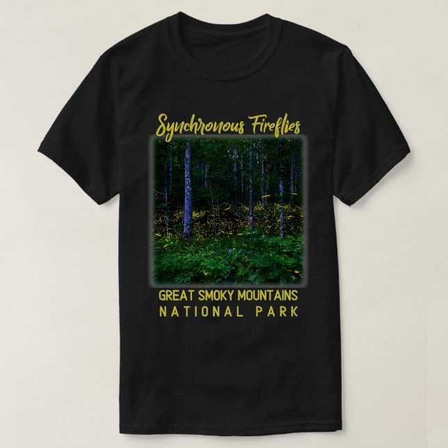 T-shirt Flucioles synchrones Nation Great Smoky Mountains (Design devant)