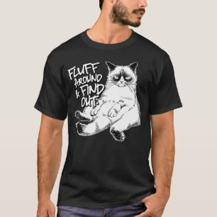 T-shirt Fluff autour et découvrez Grumpy Kitty Sarcastic C