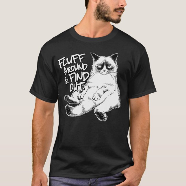 T-shirt Fluff autour et découvrez Grumpy Kitty Sarcastic C (Devant)