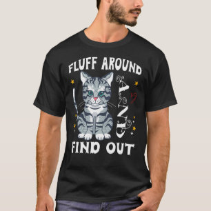 T-shirt Fluffez Autour Et Découvrez Le Chat
